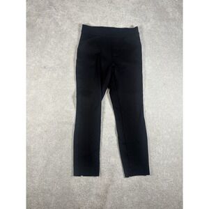 Spanx Black‎ Dress Pants Pull On Stretch Back Slit #20251R Soft Small